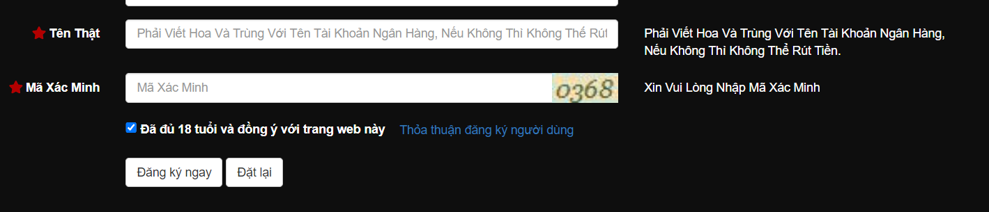 Mã xác mình nhập để đảm bảo bạn không phải là Bot