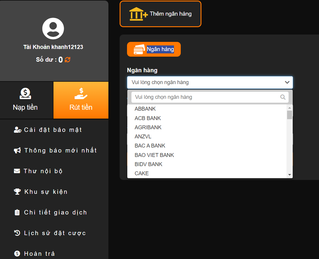 i9bet quy định số tiền tối thiểu mỗi lần r&uacute;t l&agrave; 50.000