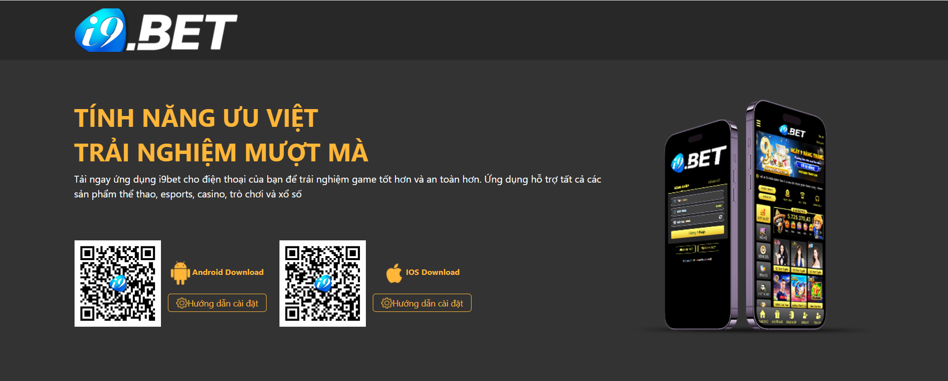 Quản l&yacute; giao dịch dễ d&agrave;ng hơn với ứng dụng I9bet